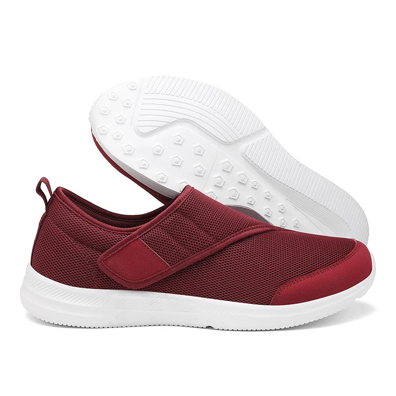 Chaussure orthopédique pieds larges — Velcro et confort doux