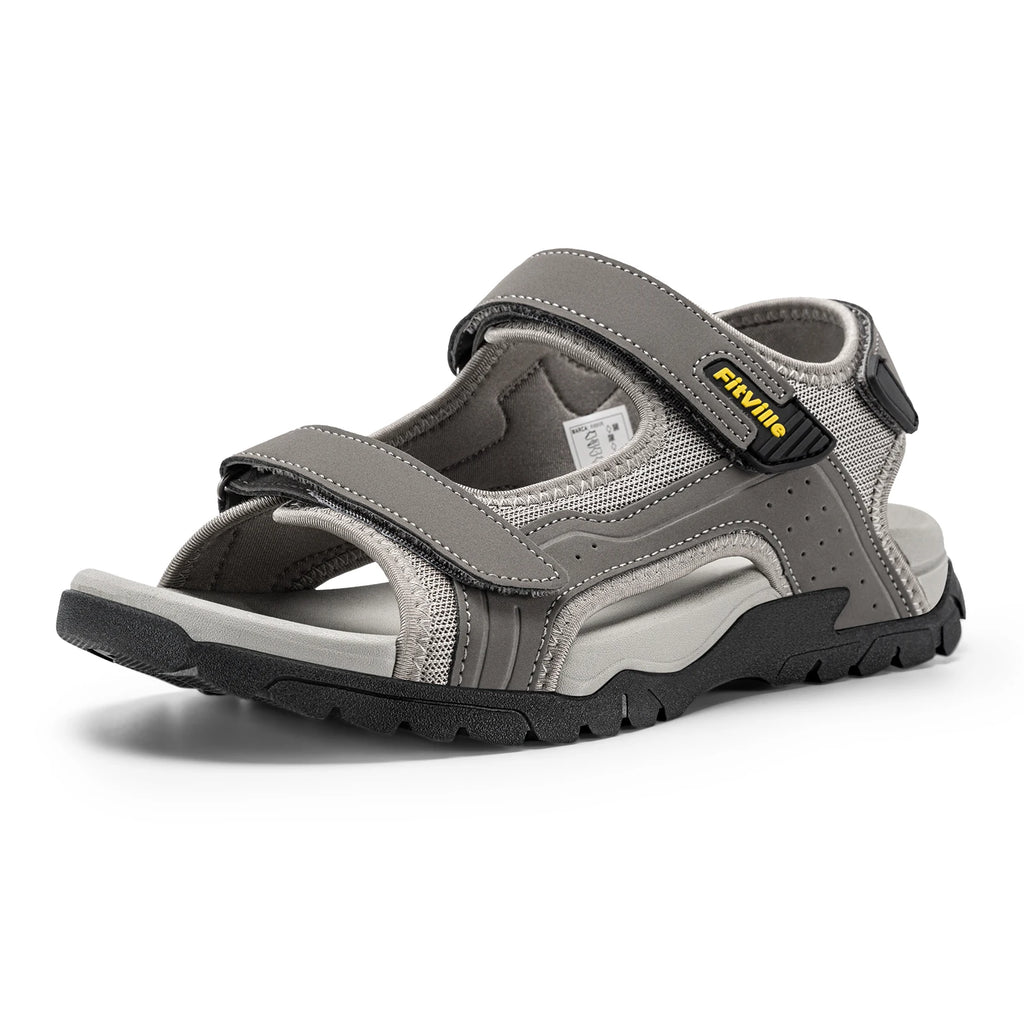 Sandale orthopédique homme à 3 brides - Pied large et soutien voûte