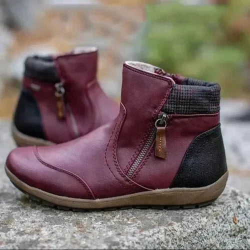 Bottine orthopédique femme à zip — Confort et maintien du pied