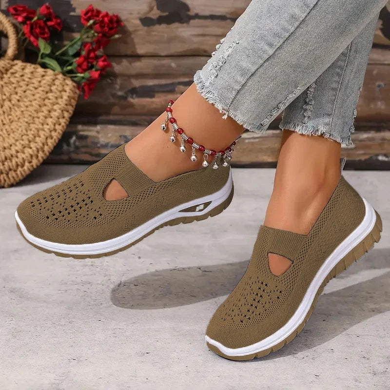 Chaussure orthopédique femme à enfiler — Confort respirant