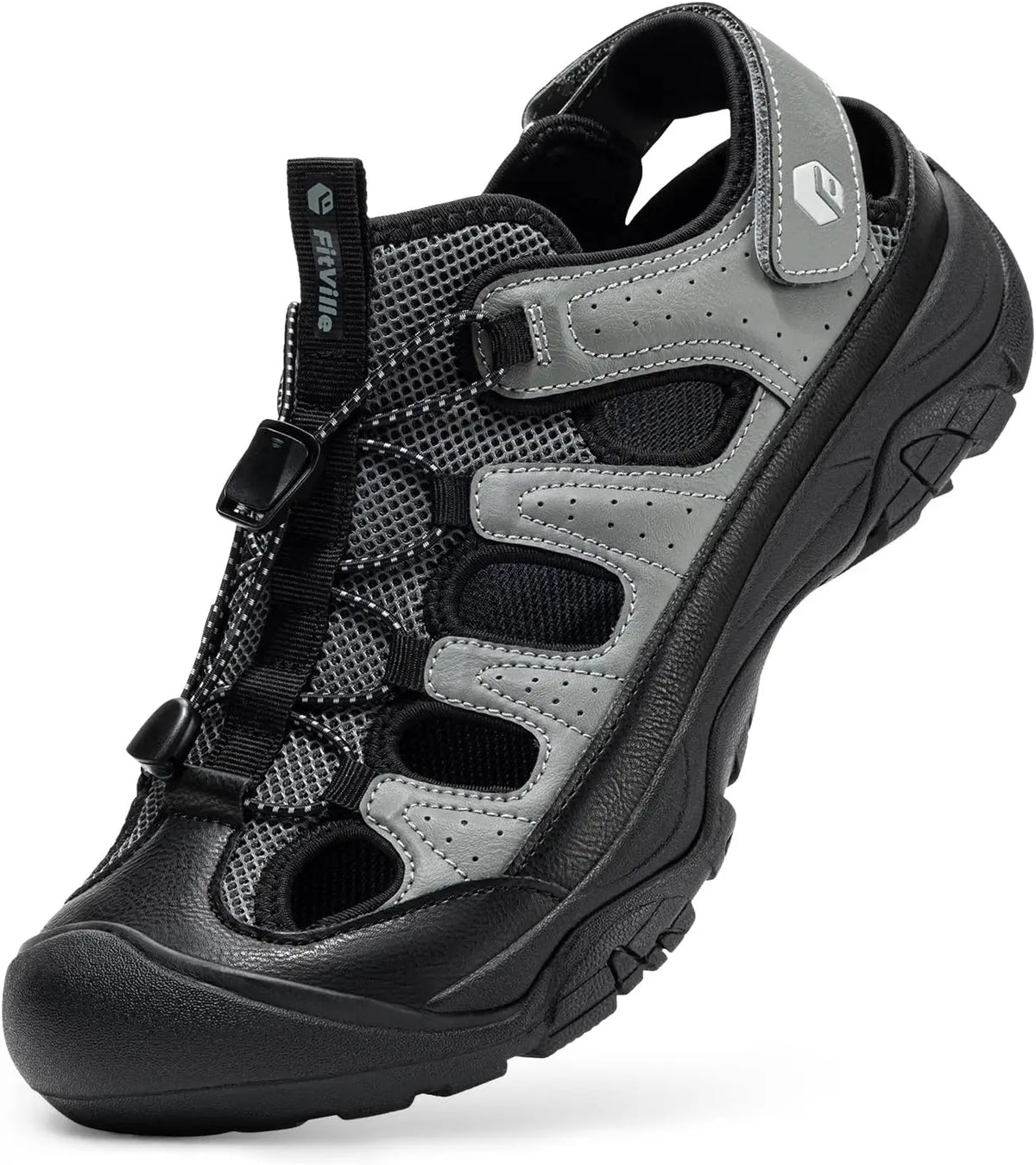 Sandale orthopédique homme fermée - Randonnée, pied large et soutien