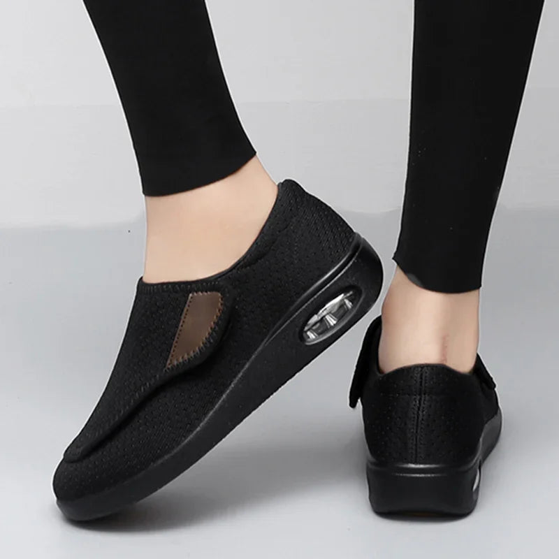 Chaussure orthopédique pieds larges et œdémateux – velcro réglable diabétique