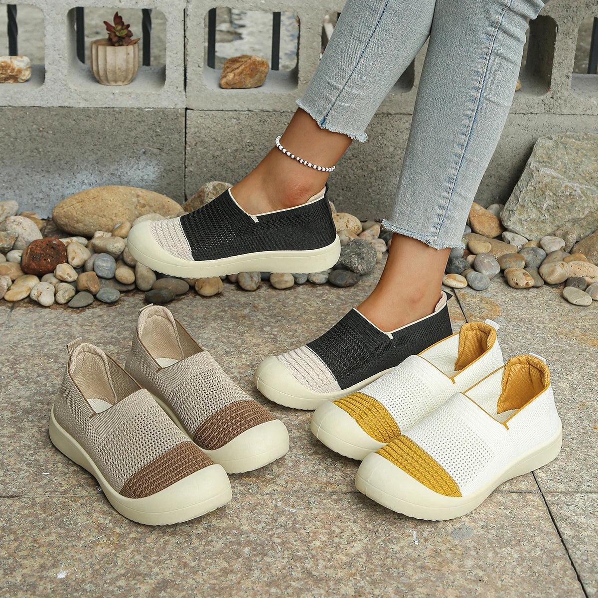 Chausson  orthopédique femme à enfiler - Confort et semelle souple