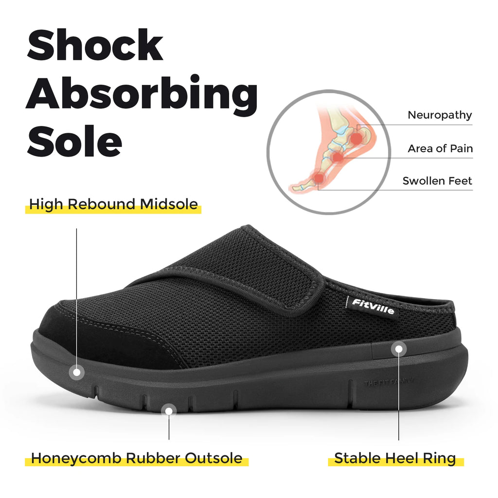 Chausson orthopédique femme pieds larges - Soutien de voûte