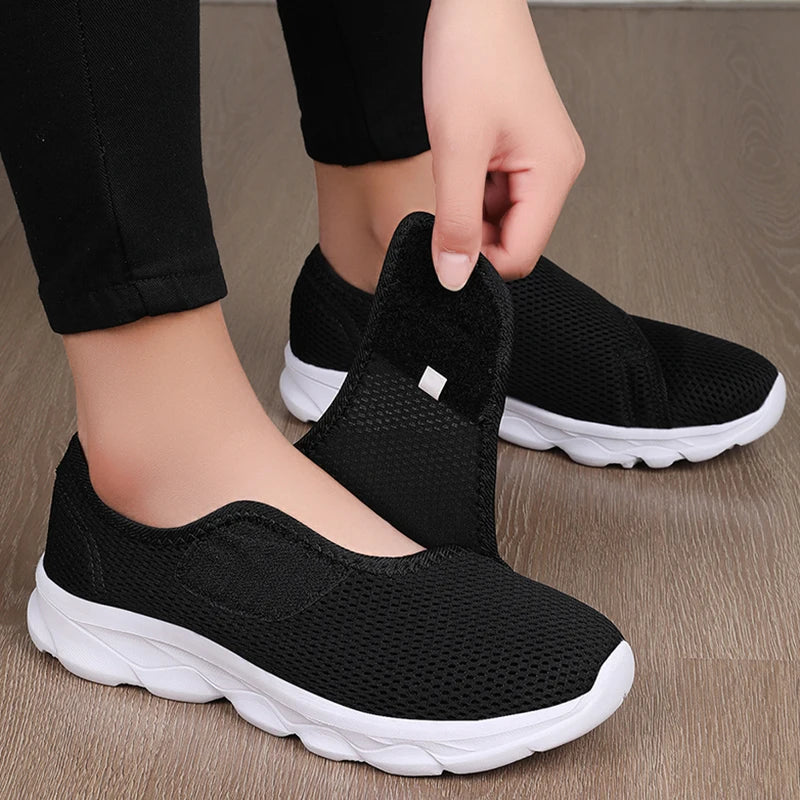 Basket orthopédique femme velcro — Hallux valgus et œdème