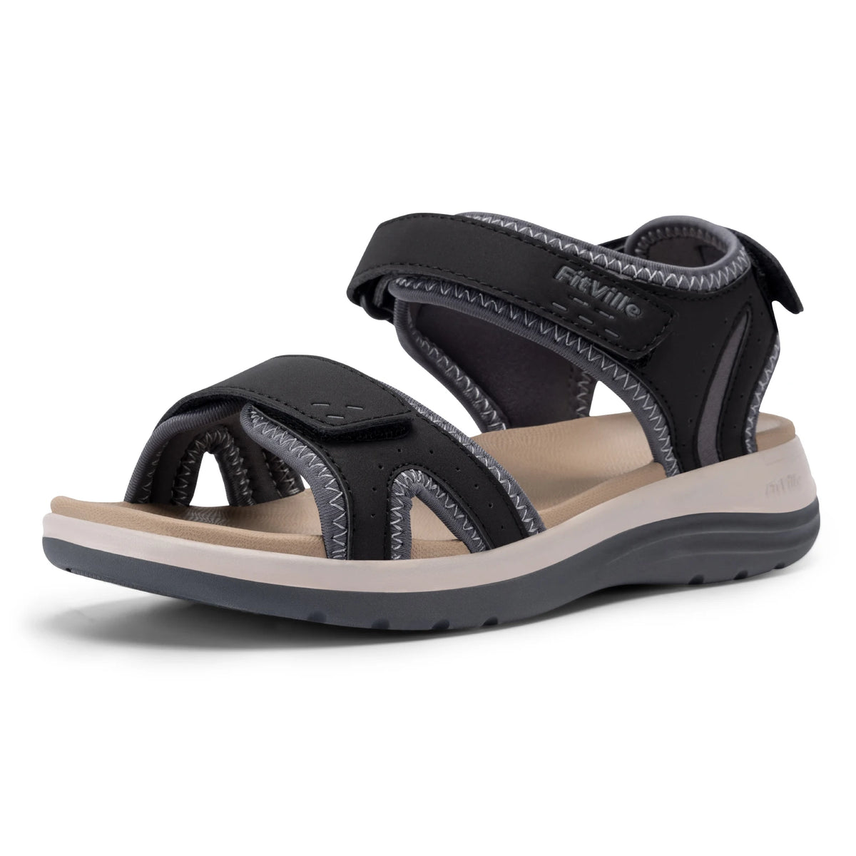 Sandale orthopédique femme pour fasciite plantaire – Confort large réglable