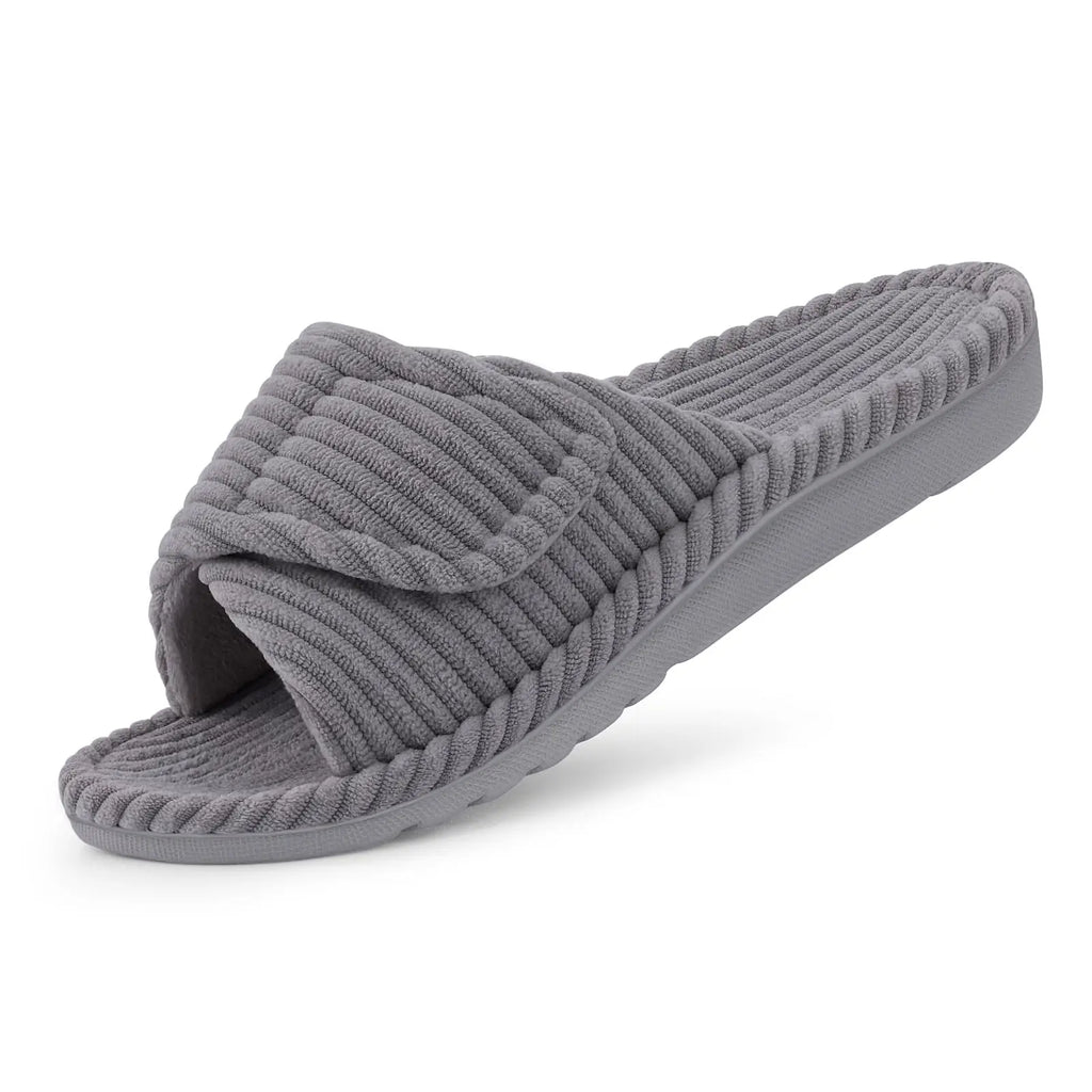 Pantoufle orthopédique femme mémoire de forme - Bride réglable