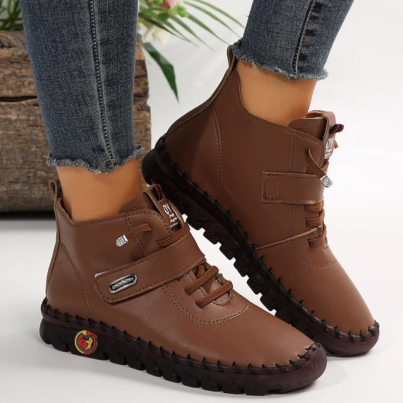 Bottine orthopédique femme lacée — Maintien souple cheville