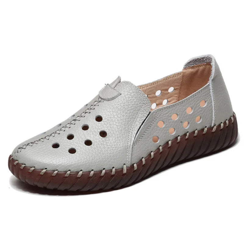 Mocassin orthopédique femme pieds larges - Confort cuir
