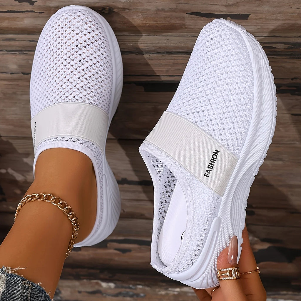 Chausson orthopédique femme à enfiler - Maille respirante légère