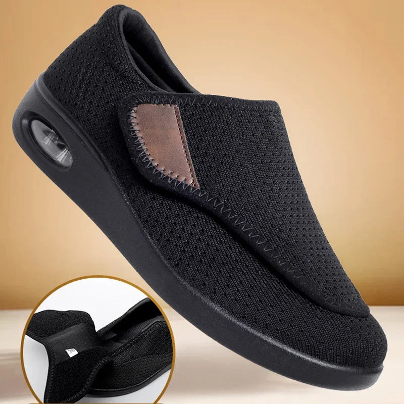 Chaussure orthopédique pieds larges et œdémateux – velcro réglable diabétique