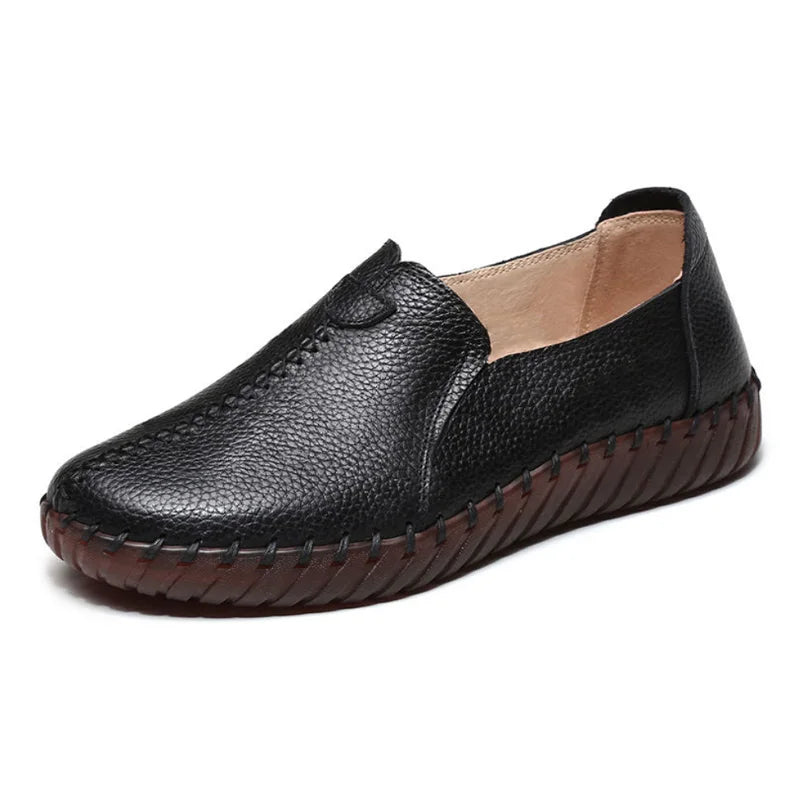 Mocassin orthopédique femme pieds larges - Confort cuir