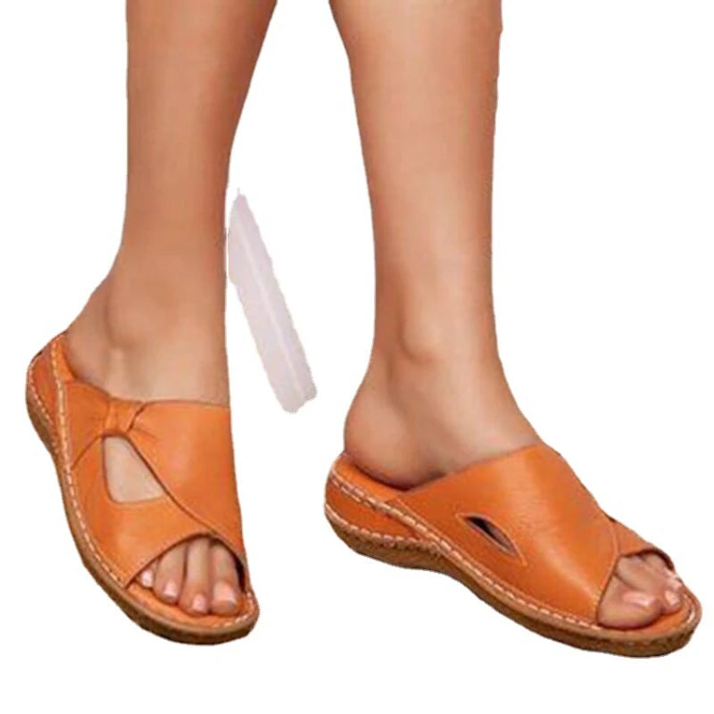 Mule orthopédique femme compensée - Bout ouvert été