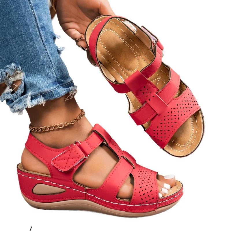 Sandale orthopédique femme compensée — Confort anatomique pour pieds sensibles