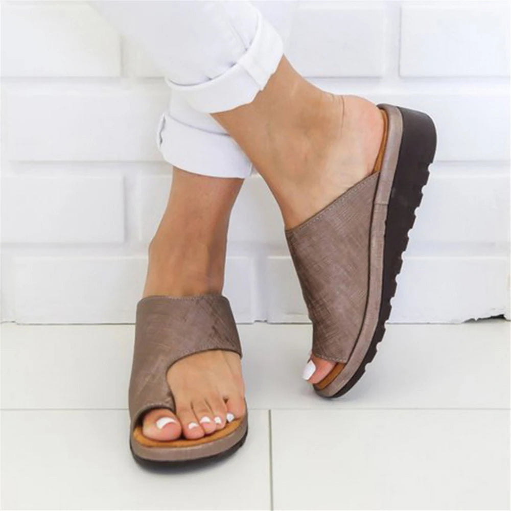 Sandale orthopédique femme hallux valgus — Correcteur orteil