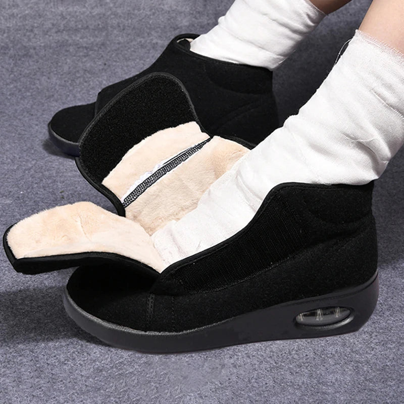 Bottine orthopédique femme pieds gonflés — Confort diabétique