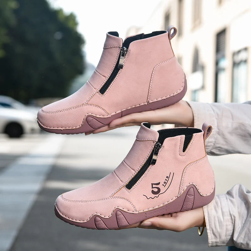 Bottine orthopédique femme zippée — Maintien cheville et confort plantaire