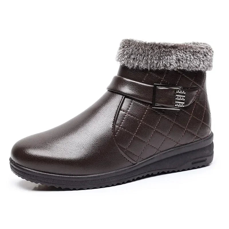 Bottine orthopédique femme fourrée — Maintien chaud hiver