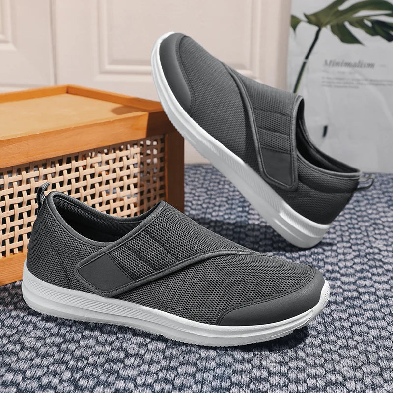 Chaussure orthopédique pieds larges — Velcro et confort doux