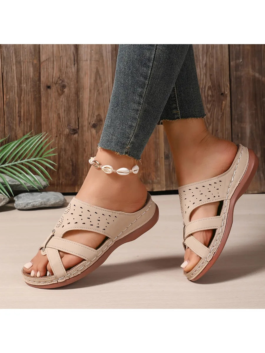 Sandale orthopédique femme correctrice hallux valgus - Maintien et légèreté.