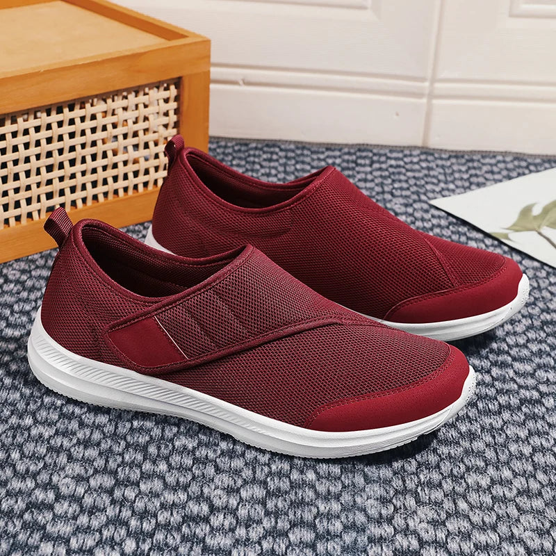 Chaussure orthopédique pieds larges — Velcro et confort doux