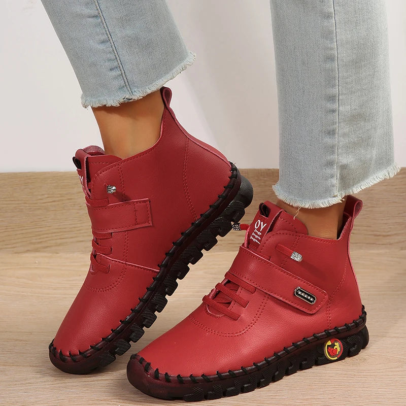 Bottine orthopédique femme lacée — Maintien souple cheville