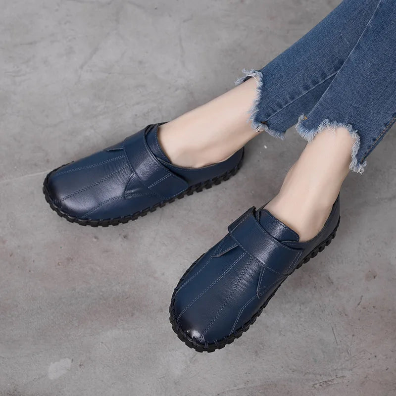 Mocassin orthopédique femme cuir — Hallux valgus et pieds sensibles