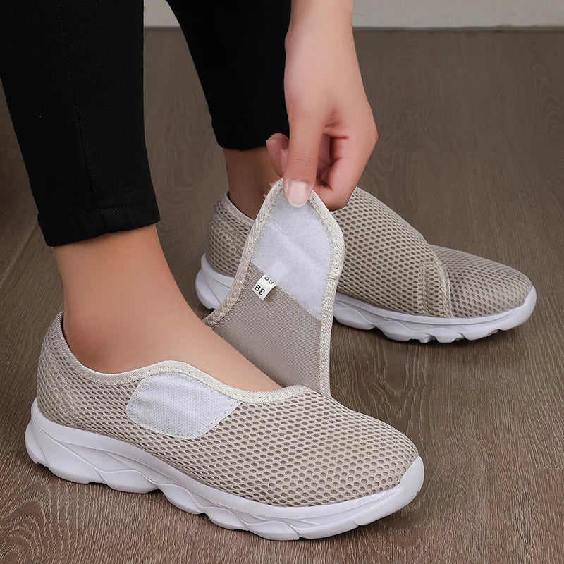 Basket orthopédique femme velcro — Hallux valgus et œdème