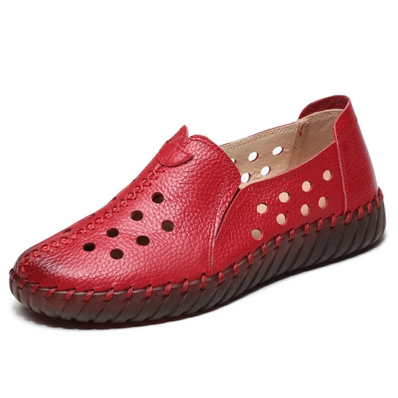 Mocassin orthopédique femme pieds larges - Confort cuir