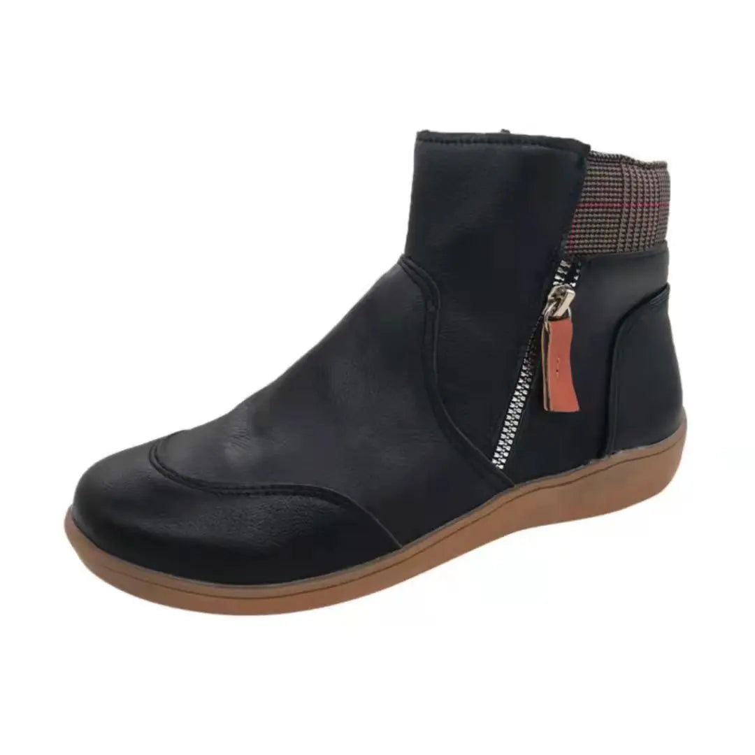 Bottine orthopédique femme à zip — Confort et maintien du pied