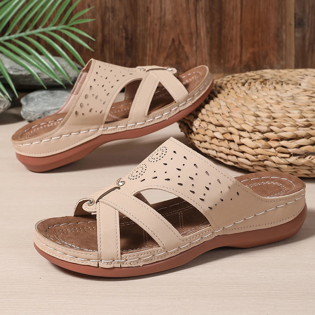 Sandale orthopédique femme correctrice hallux valgus - Maintien et légèreté.
