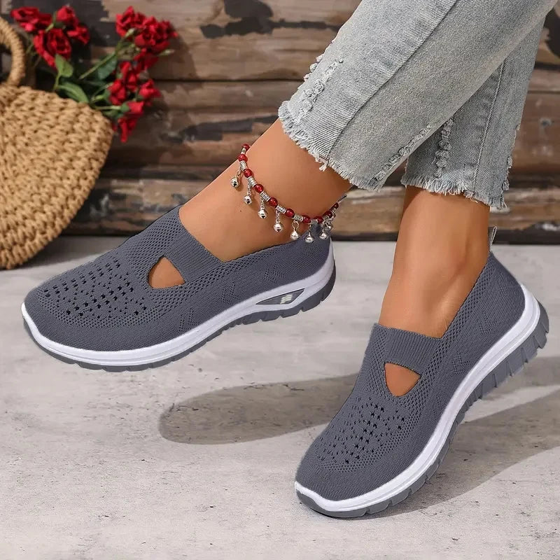 Chaussure orthopédique femme à enfiler — Confort respirant