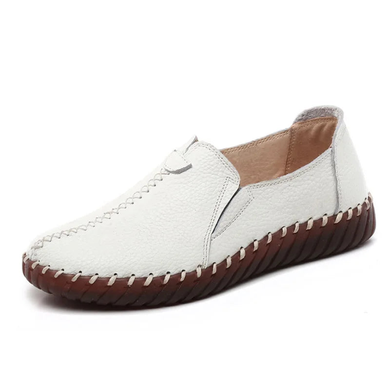 Mocassin orthopédique femme pieds larges - Confort cuir