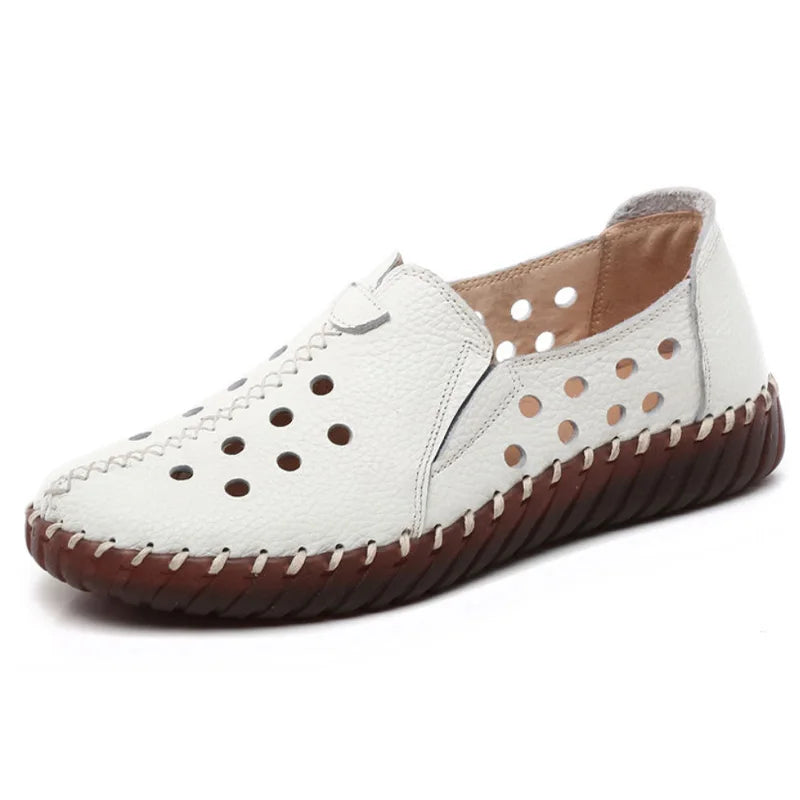Mocassin orthopédique femme pieds larges - Confort cuir