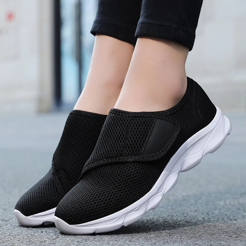 Basket orthopédique femme velcro — Hallux valgus et œdème