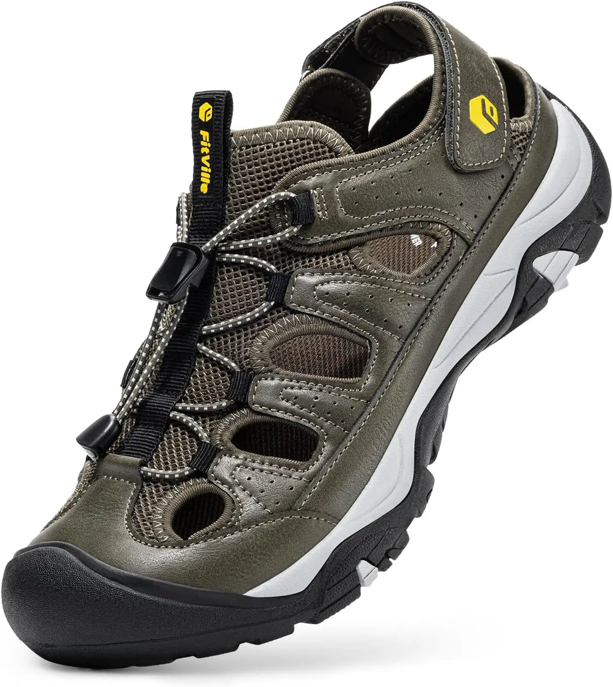 Sandale orthopédique homme fermée - Randonnée, pied large et soutien