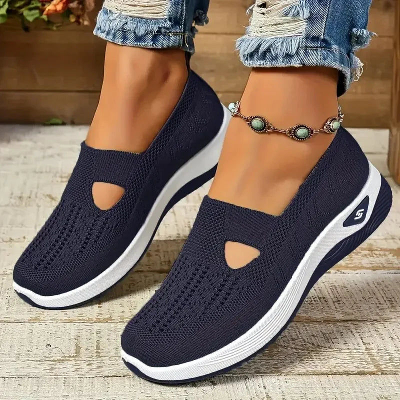 Chaussure orthopédique femme slip-on — Mesh confort léger