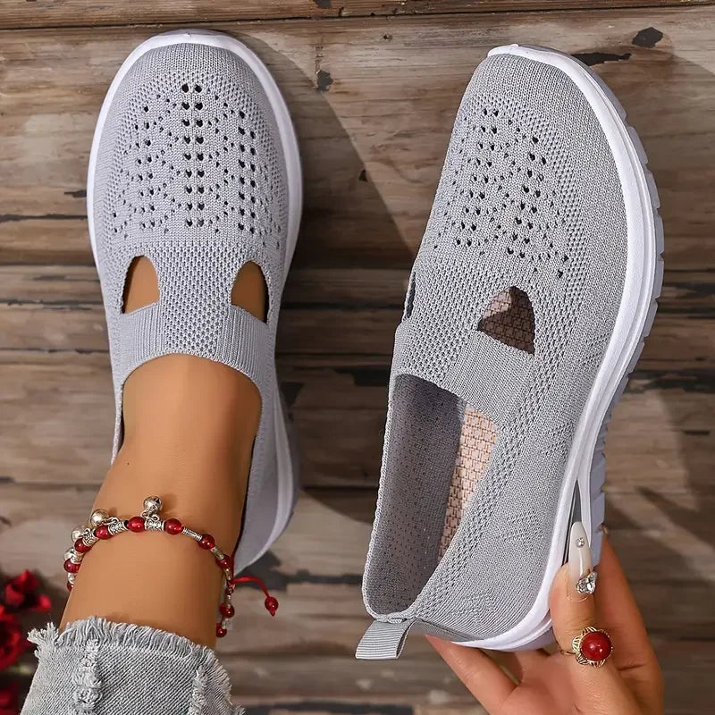 Chaussure orthopédique femme à enfiler — Confort respirant