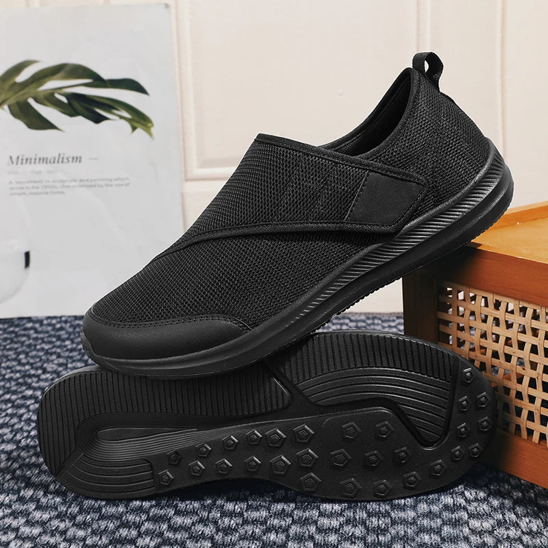 Chaussure orthopédique pieds larges — Velcro et confort doux