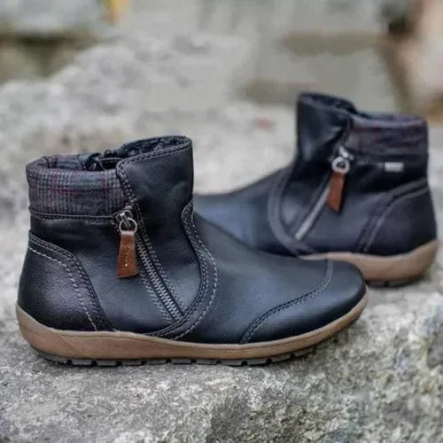 Bottine orthopédique femme à zip — Confort et maintien du pied