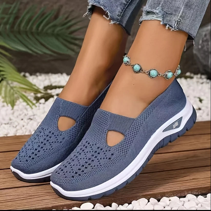 Chaussure orthopédique femme à enfiler — Confort respirant