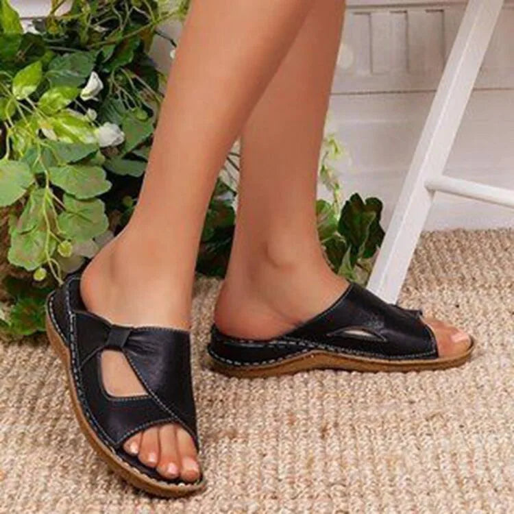 Mule orthopédique femme compensée - Bout ouvert été