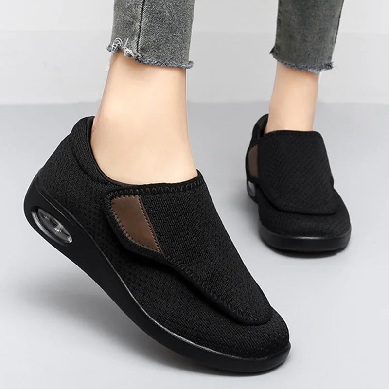 Chaussure orthopédique pieds larges et œdémateux – velcro réglable diabétique