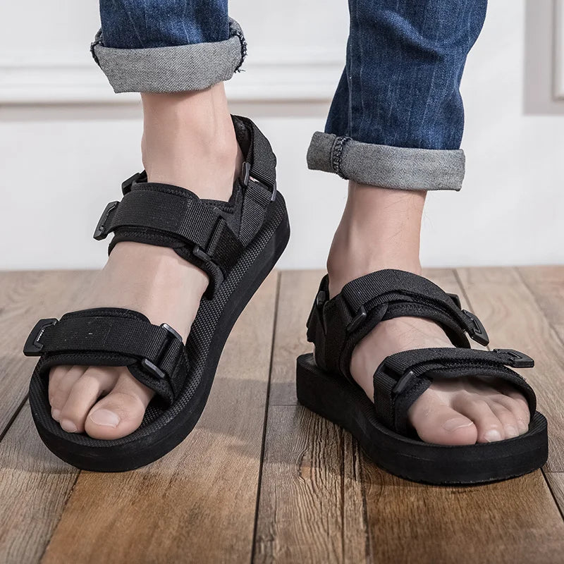 Sandale orthopédique homme pieds larges - Grande taille et confort