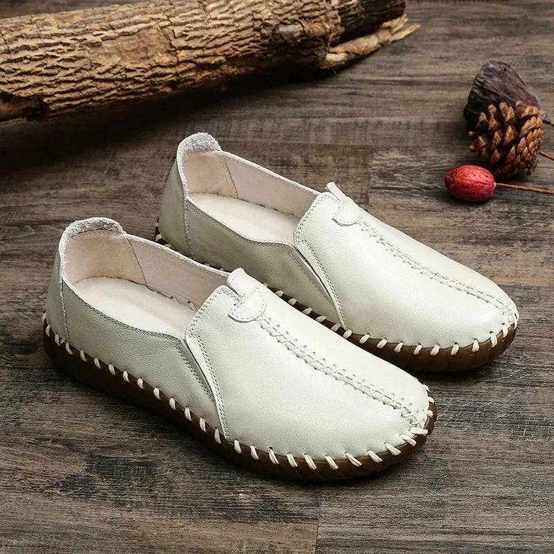 Mocassin orthopédique femme pieds larges - Confort cuir