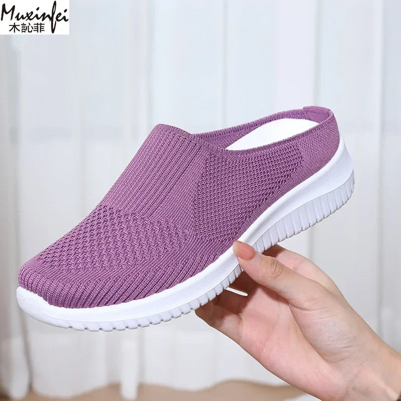 Chausson orthopédique femme à talon ouvert - Confort et légèreté