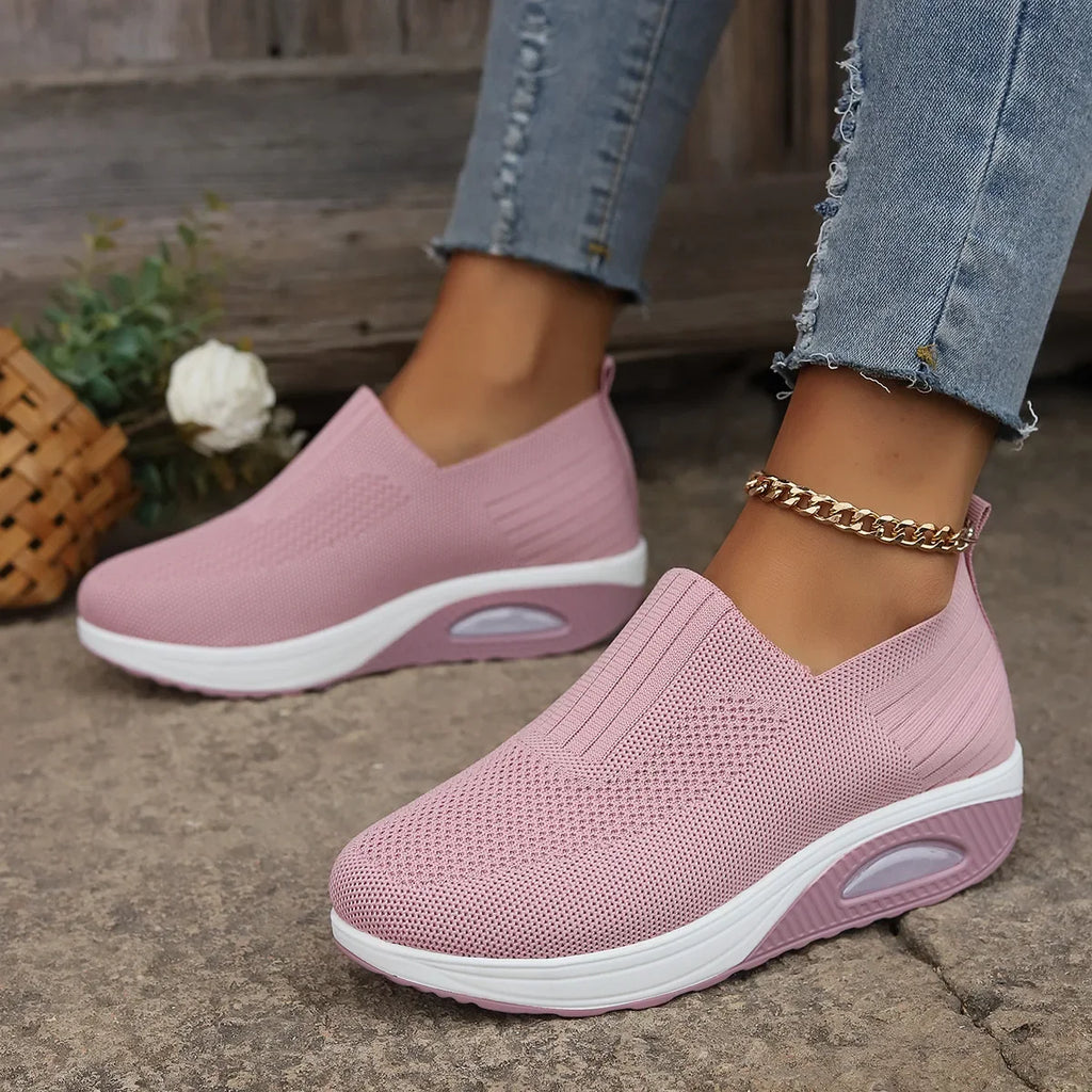 Basket orthopédique femme compensée, coussin d'air confort