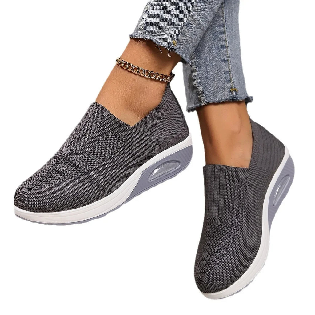 Basket orthopédique femme compensée, coussin d'air confort