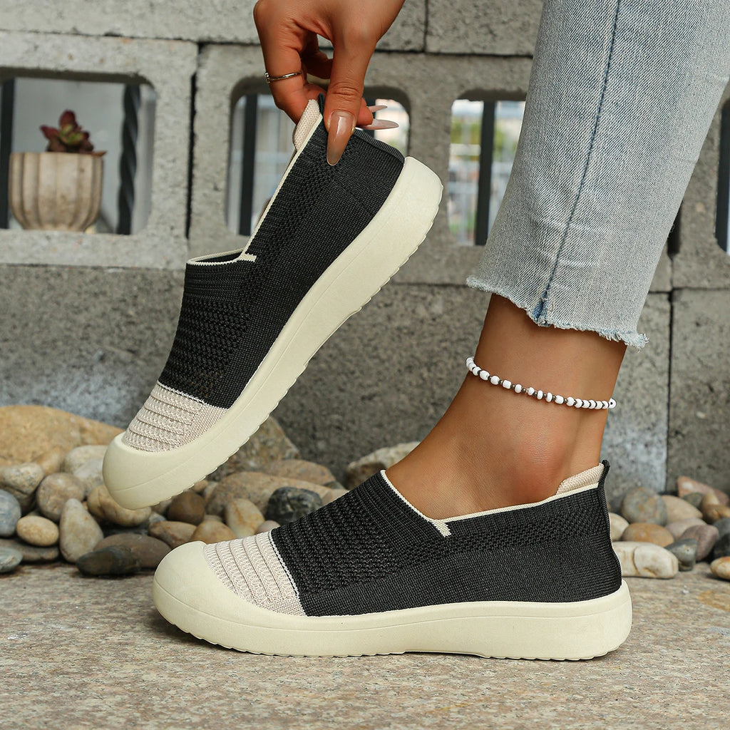 Chausson orthopédique femme à enfiler, confort et semelle souple
