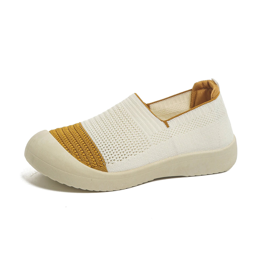 Chausson orthopédique femme à enfiler, beige